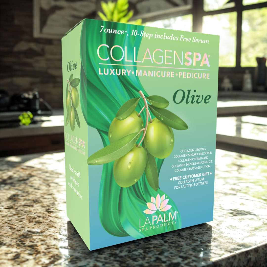 Collagen Spa® Luxury Manicure & Pedicure – Olive