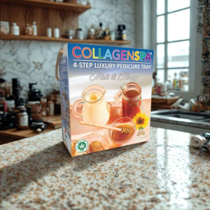 Collagen Spa® 4-Step Luxury Pedicure Tray – Milk & Honey