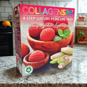Collagen Spa® 4-Step Luxury Pedicure Tray – Honey Lychee Lemongrass