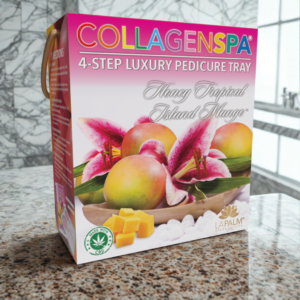 Collagen Spa® 4-Step Luxury Pedicure Tray – Honey Tropical Island Mango